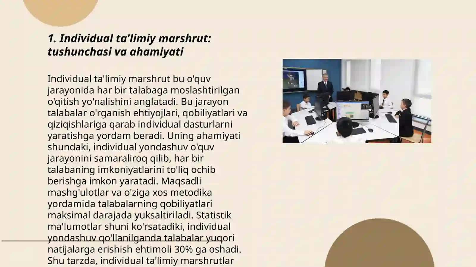 Individual ta'limiy marshrut: tuzish tamoyillari, mutaxassislar jamoasi 3