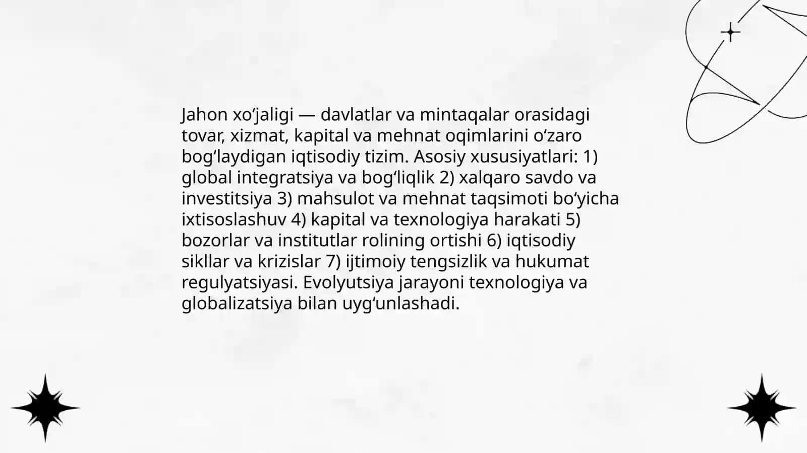 Jaxon xo'jaligi va uning evolyutsiyasi 3