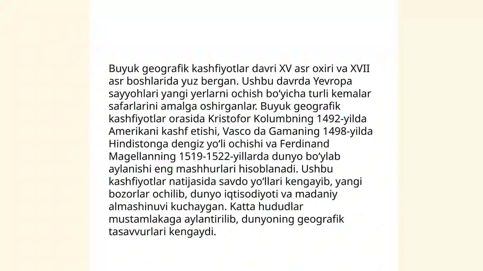 Buyuk Georafik kashfiyotlarning tarixiy jarayonlarga tasiri 3