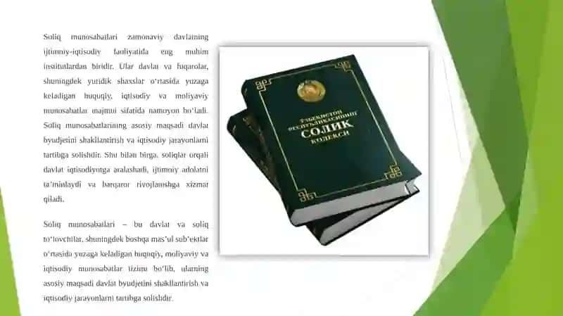 SOLIQ MUNOSABATLARINING SUBEKTLARI ULARNING HUQUQLARI VA MAJBURIYATLARI 3