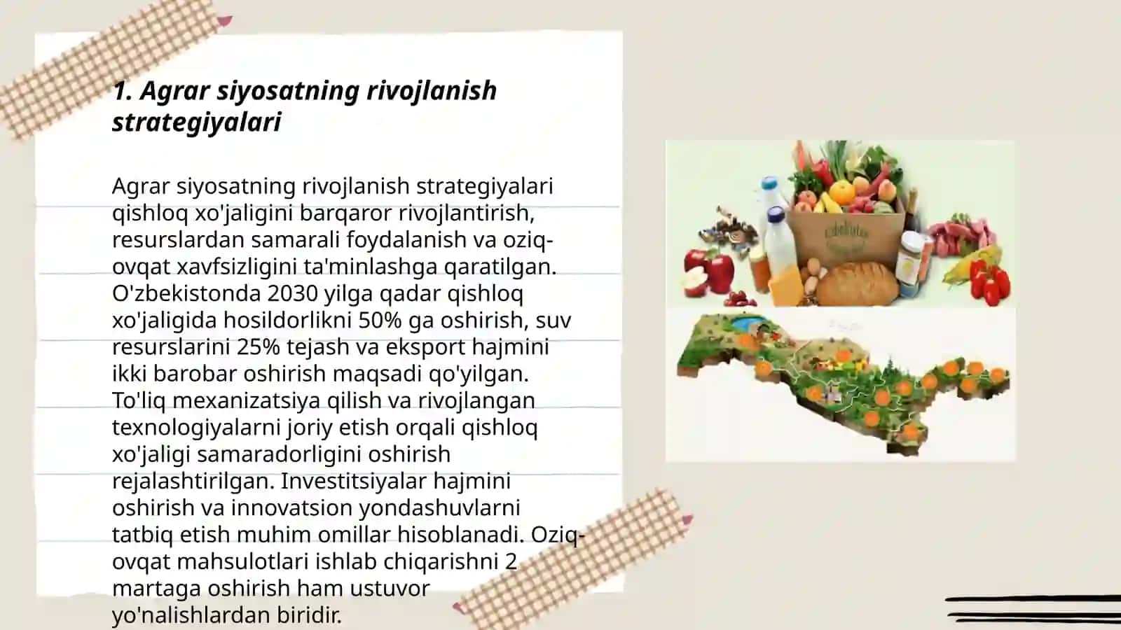 Agrar siyosatning rivojlanish strategiyalari 3
