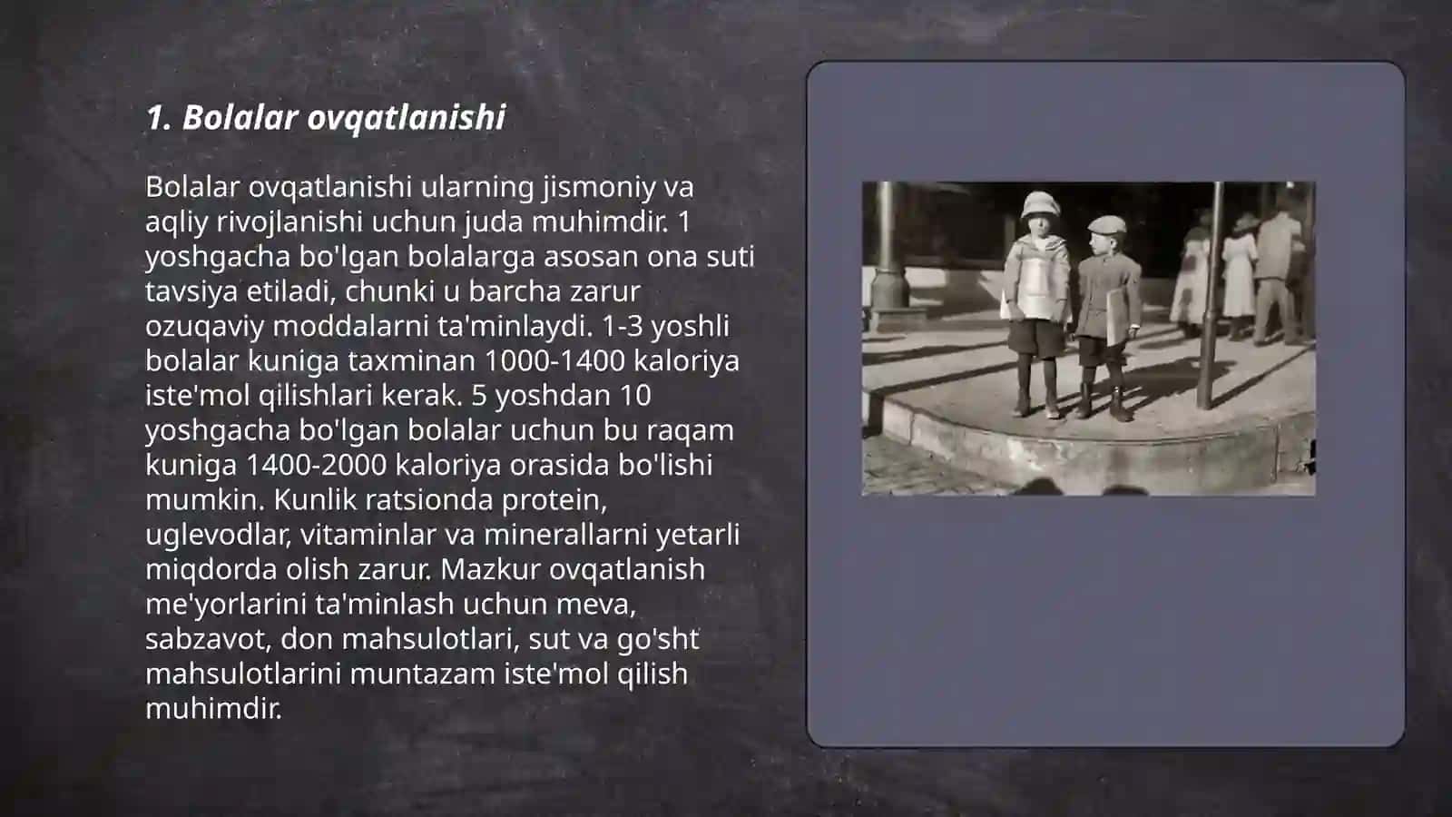 Maktabgacha yoshdagi bolalar oʻsishining umumiy shart sharoitlari 3