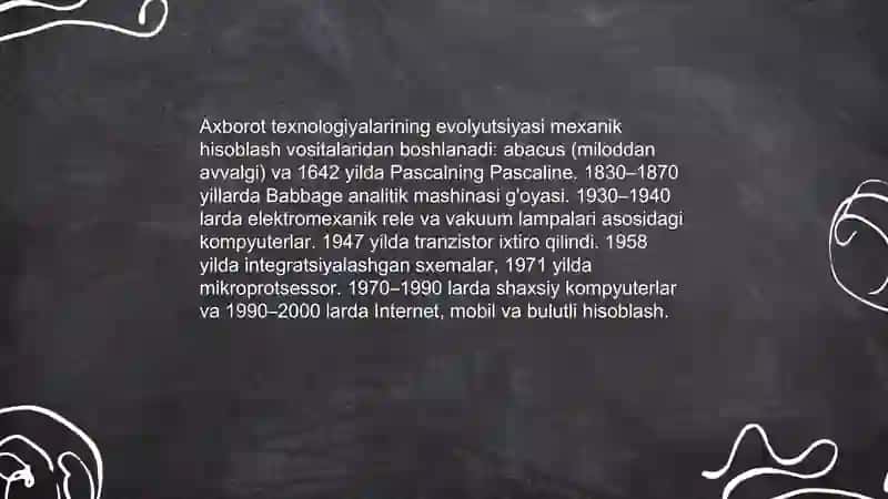 Axborot texnologiyalari evolyutsiyasi 3