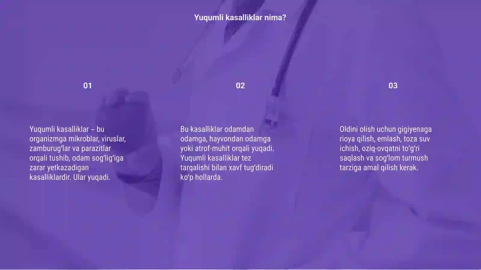 Yuqumli kasalliklarni oldini olish 3