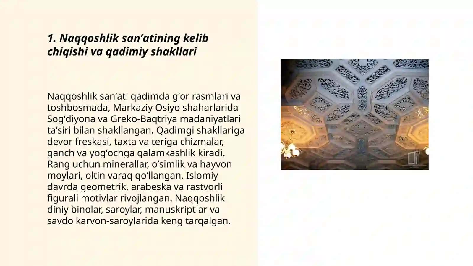 Naqqoshlik sanʼati tarixi haqida maʼlumot toʻplash 3
