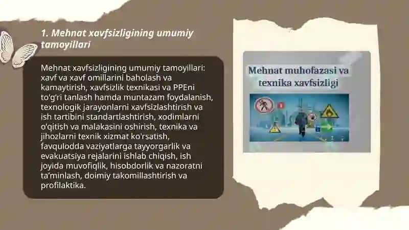 Zavodlarda mehnat xavfsizligi asoslari va PPE ishlatish qoidalari 3