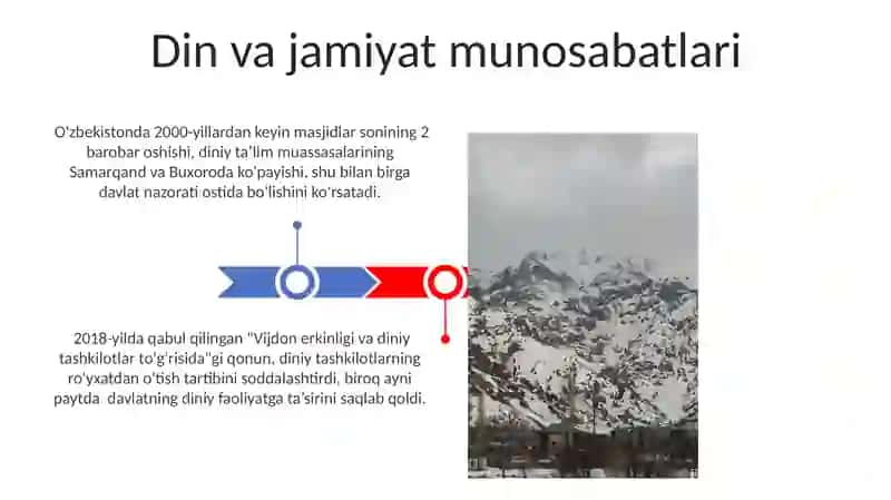 Oʻzbekiston Respublikasidagi ijtimoiy oʻzgarishlar mavzusida slayd 3