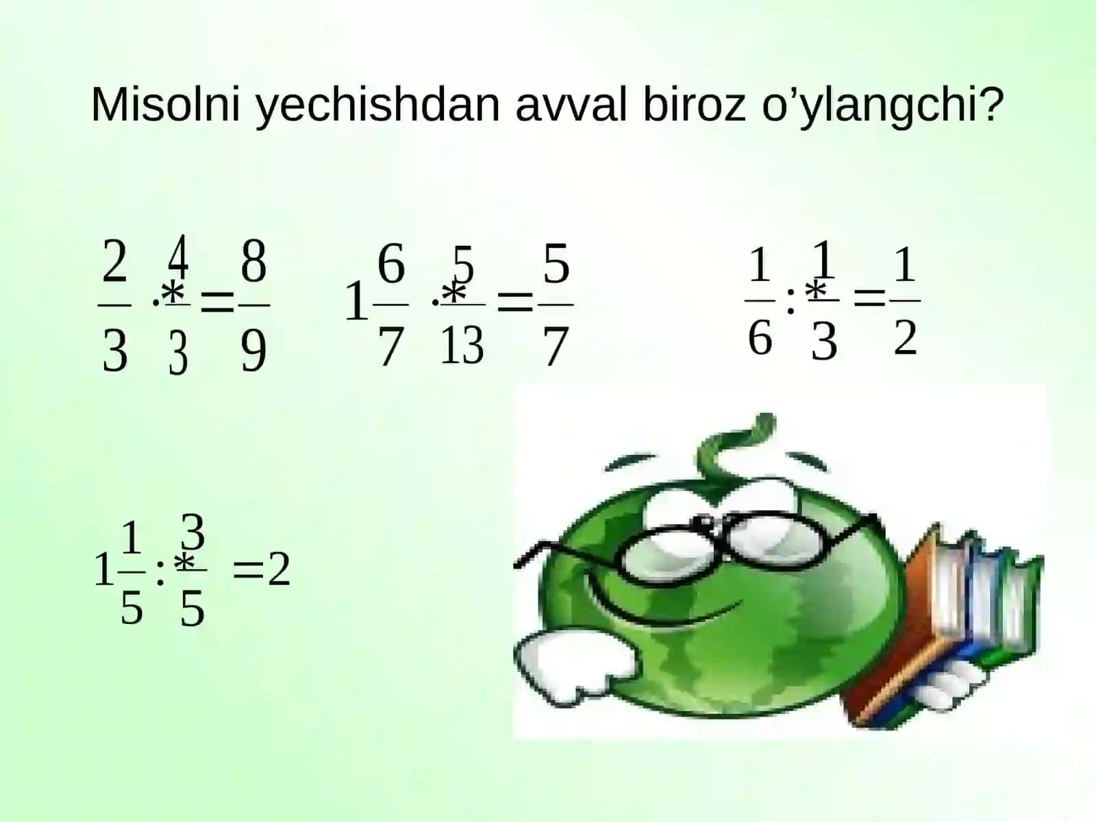 KASRLARGA OID MISOLLAR YECHISH 3