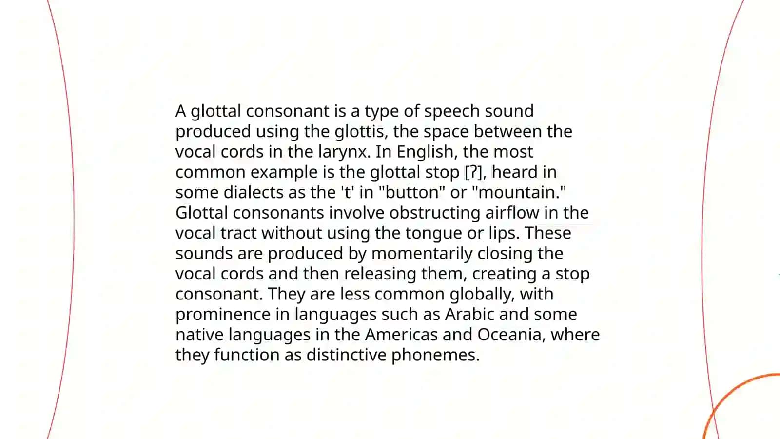 Glottal consonant 3