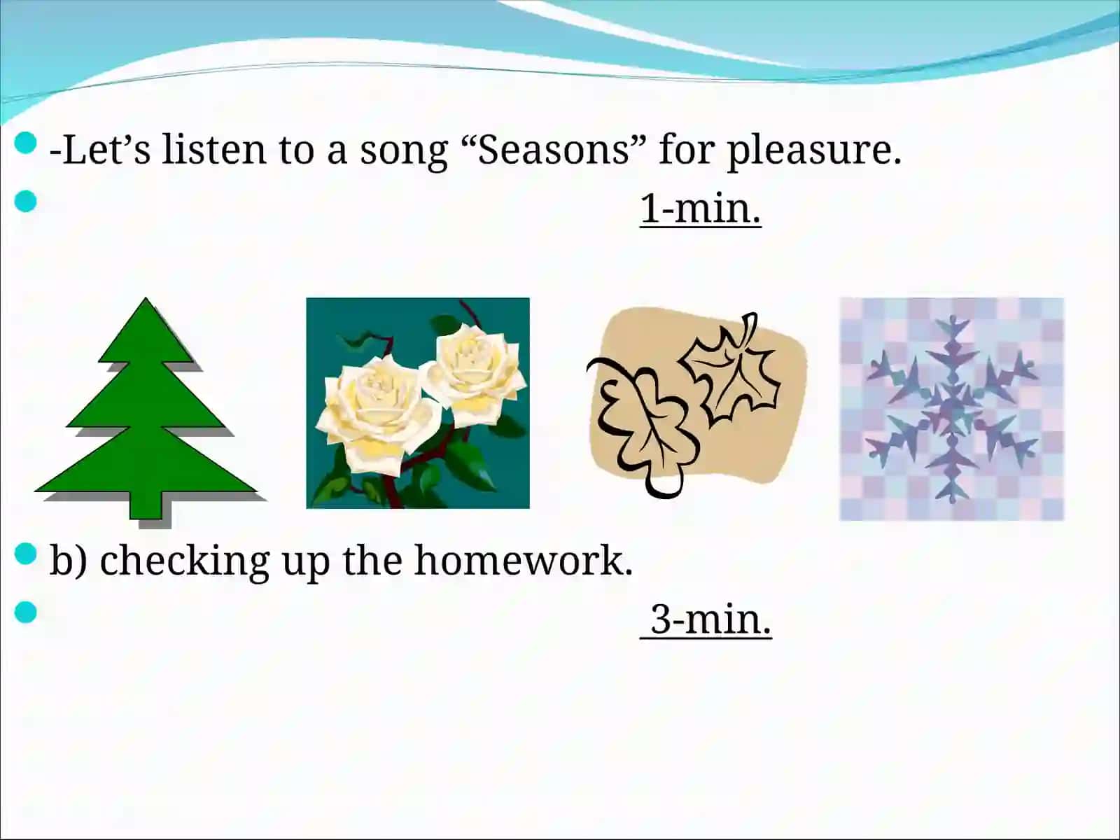 Lesson Plan on Presents and Holidays 3