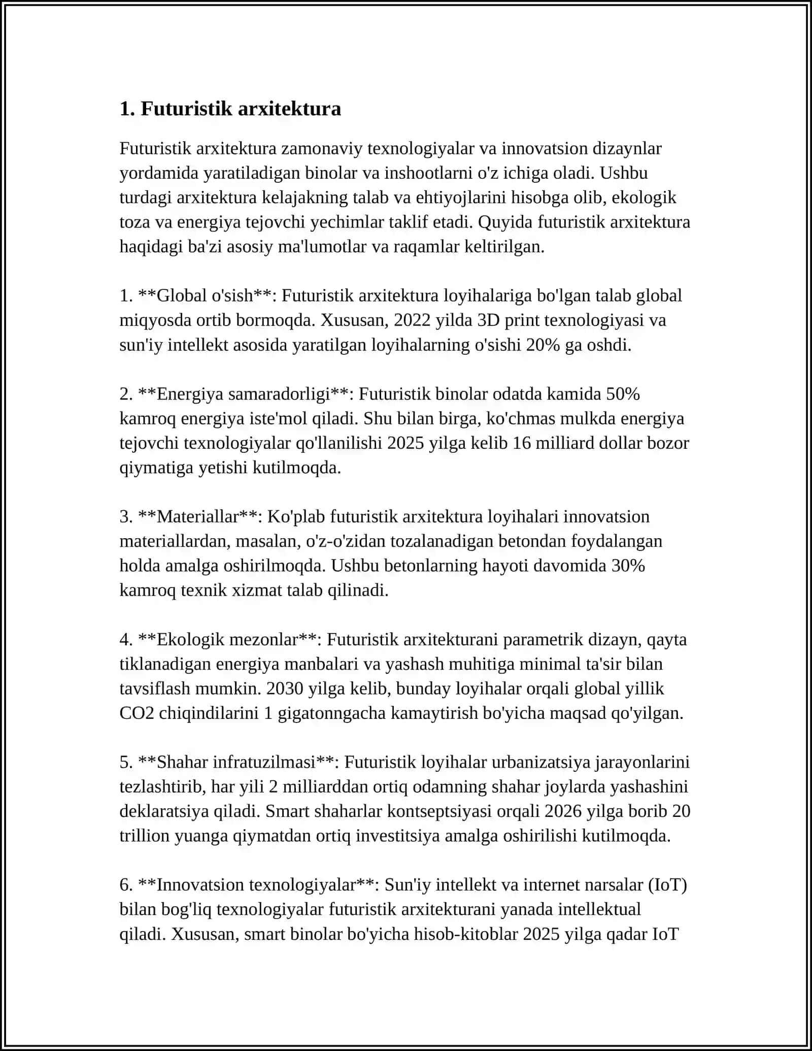 ZAMONAVIY ARXITEKTURA USLUBLARI VA YOʻNALISHLARI 3