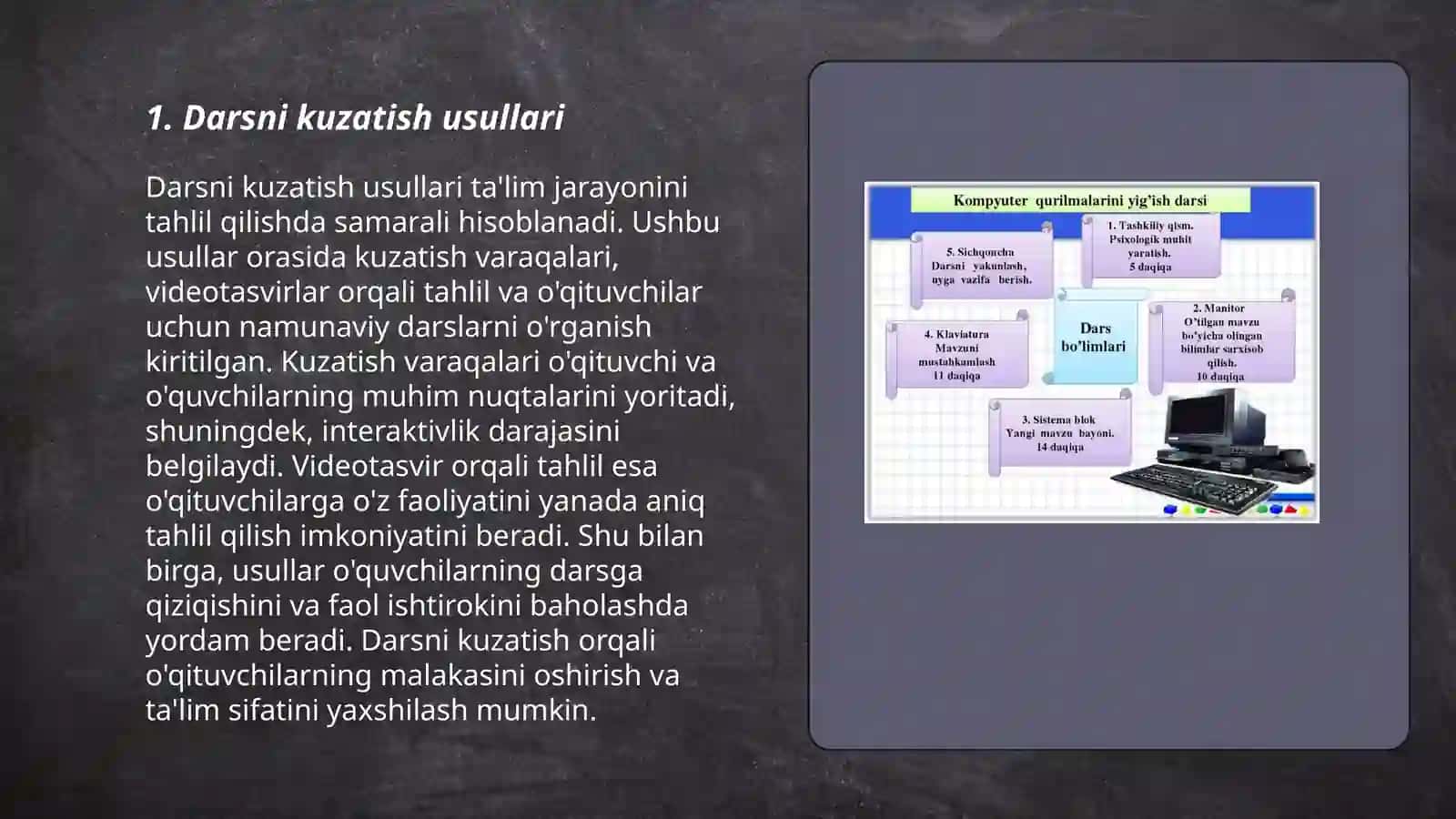 Darsni kuzatish usullari 3