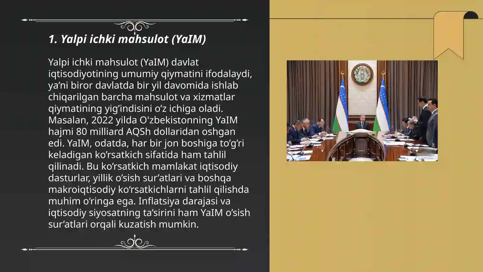 Milliy iqtisodiyot asoslari. Asosiy makroiqtisodiy korsatkichlar 3