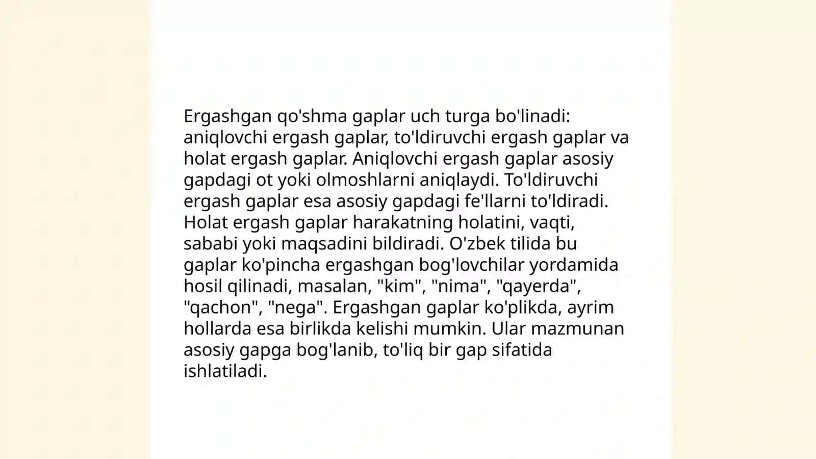 Ergashgan qo'shma gaplar 3