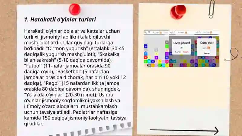 Harakatli oʻyinlar turlari 3