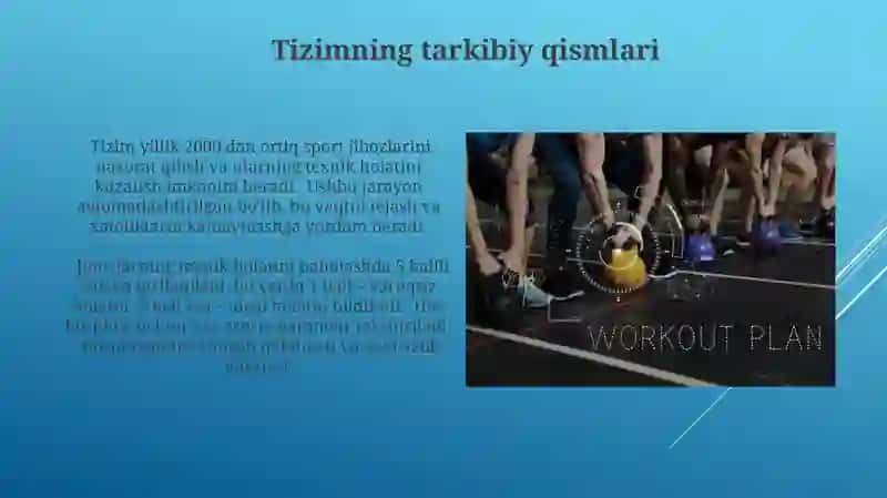 Sportchini tayyorlash tizimiga tavsif 3