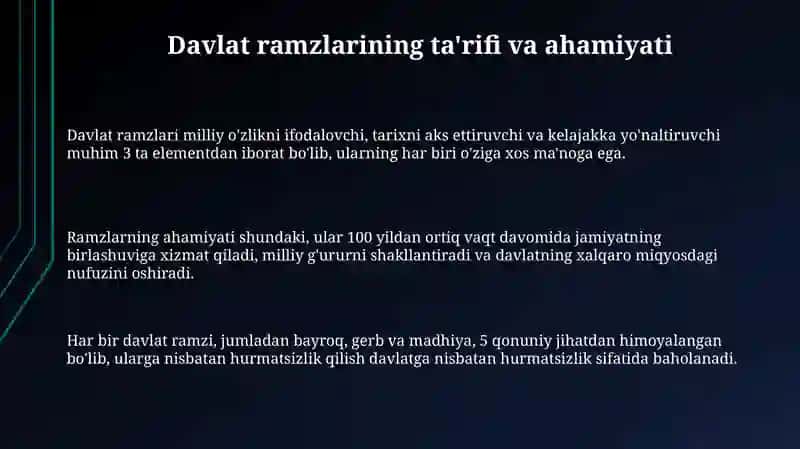 Davlat ramzlari va ularning tarixi 3