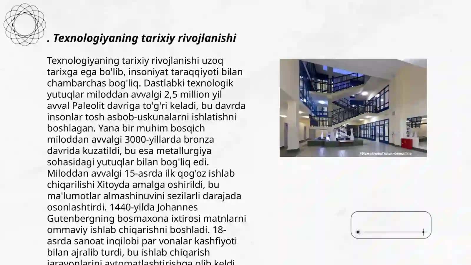 Boshlang'ich sinf texnologiya darslarining taraqqiyot bosqichlari 3