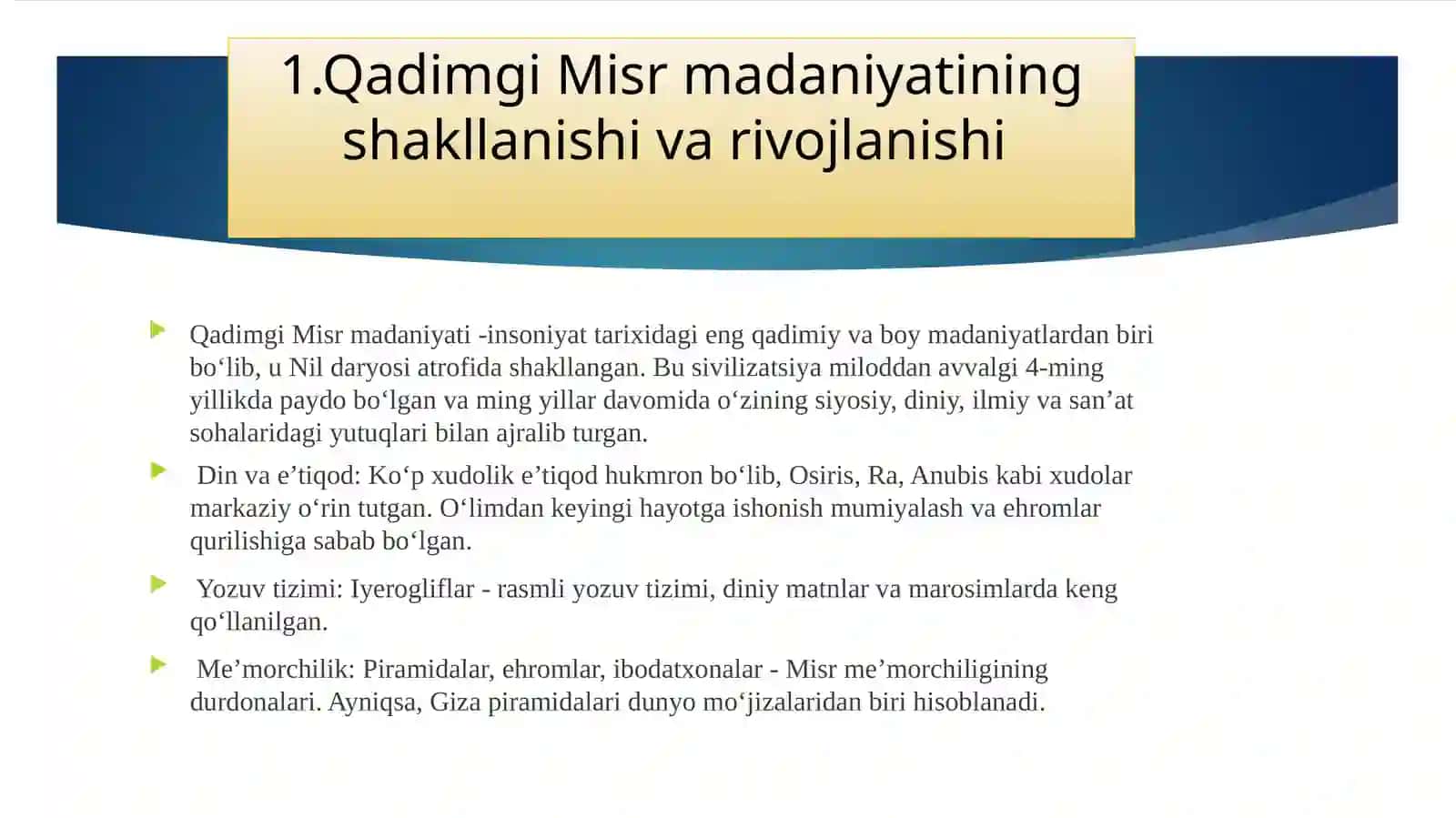 Misr madaniyati 3