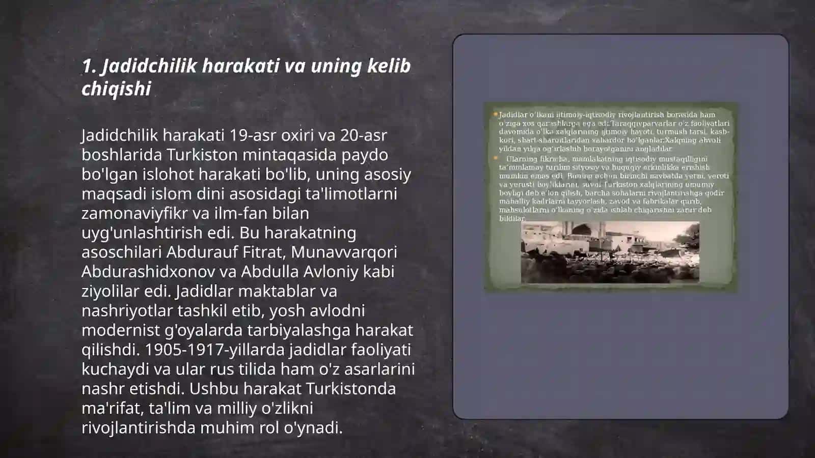 Jadidchilik harakati nomoyandalari va ularni faoliyati 3