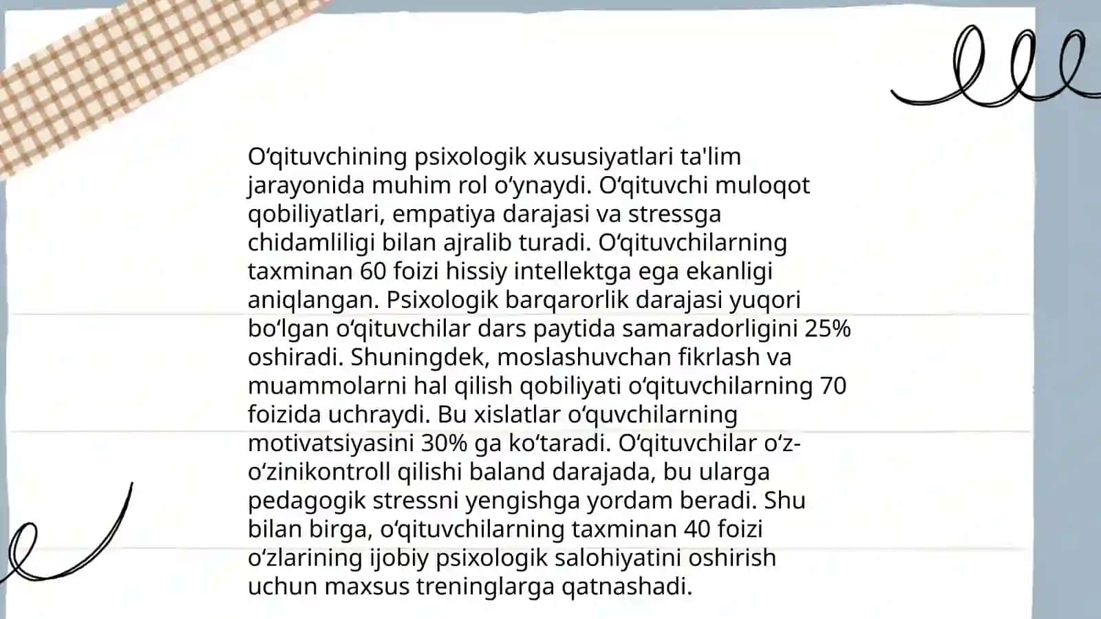 Oʻqituvchi psixologiyasi 3