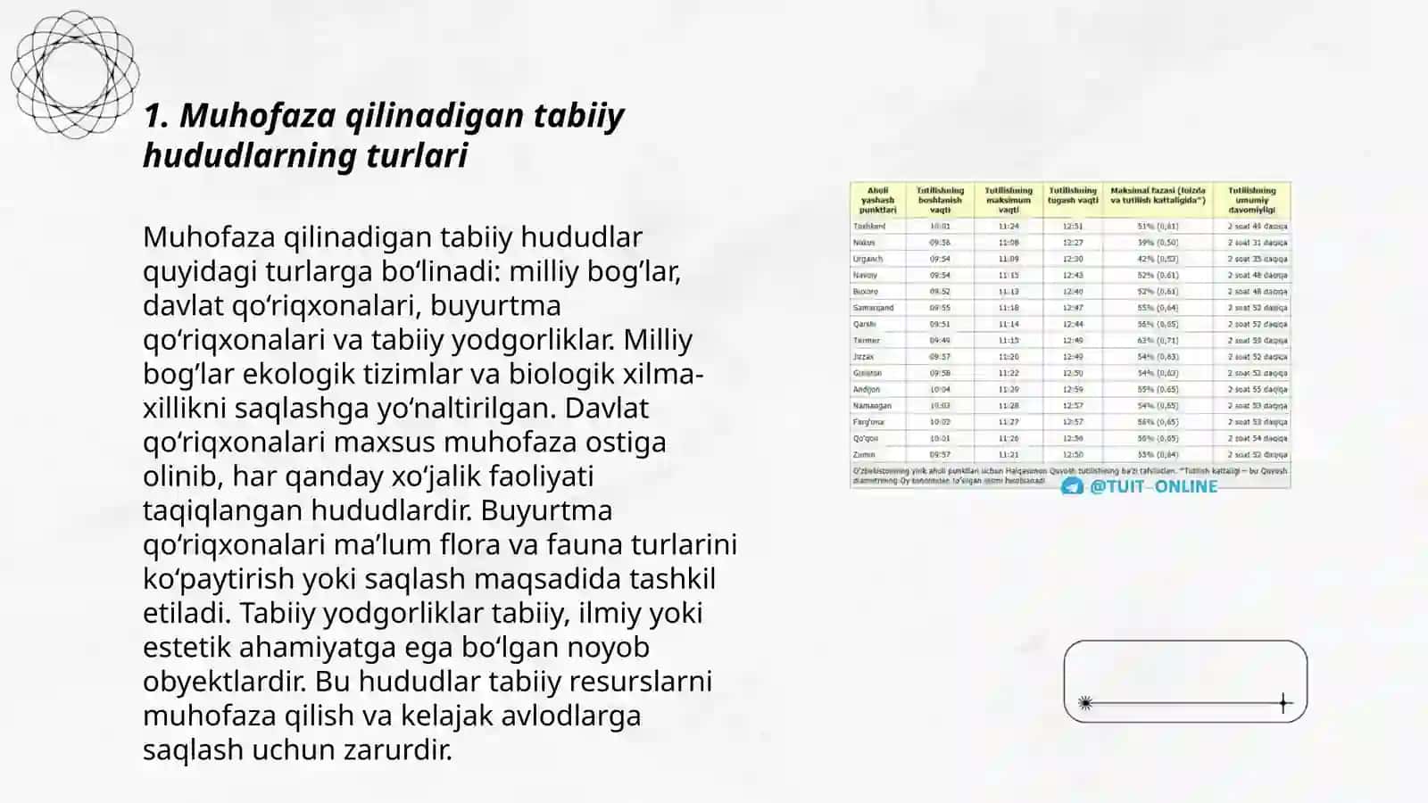 Muhofaza qilinadigan tabiiy hududlar va qizil kitob 3