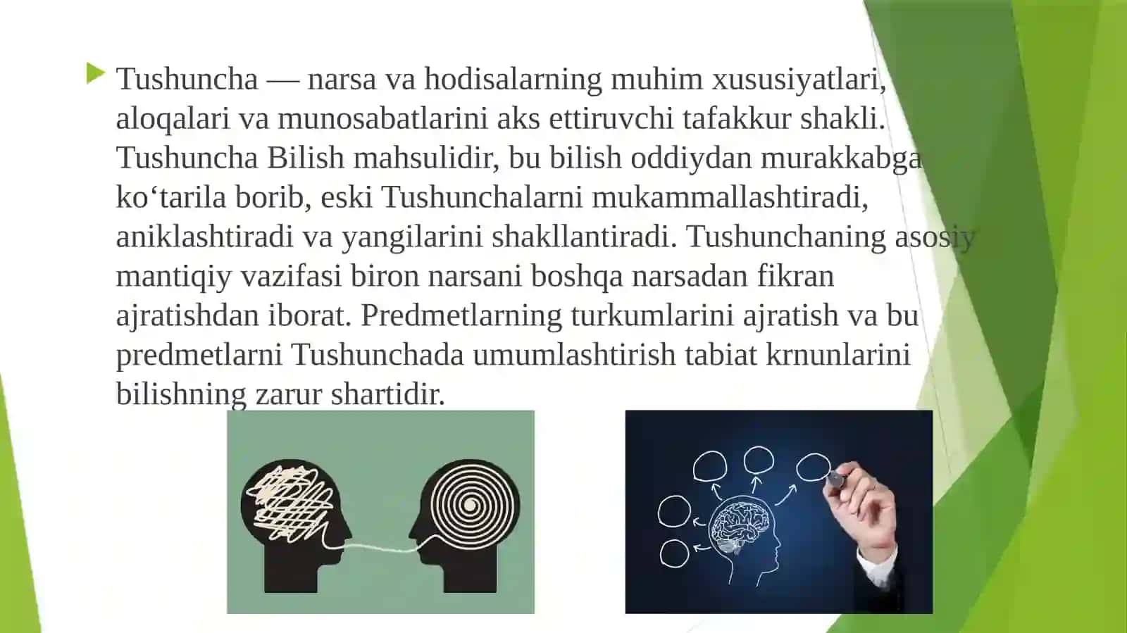 “Tushuncha” mavzusida tayyorlangan taqdimot 3