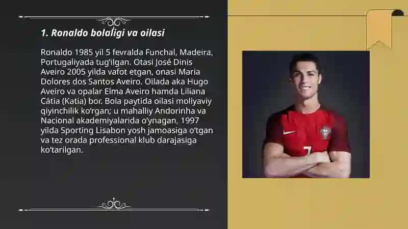 Ronaldo bolaligi va oilasi 3