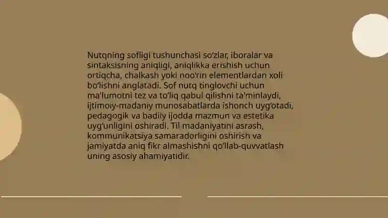 Nutqning sofligi va badiiy nutq 3