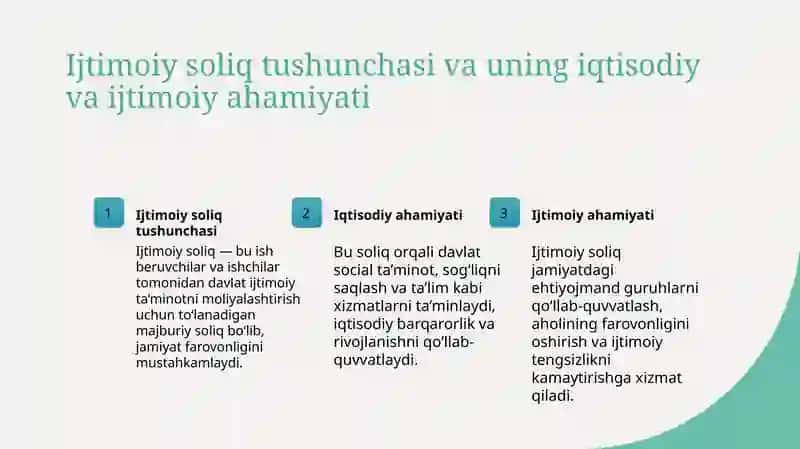Ijtimoiy Soliq 3