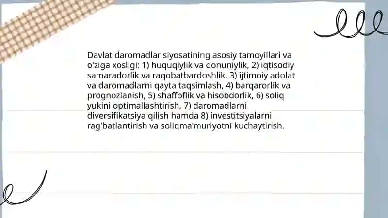 Davlat daromadlar siyosati 3