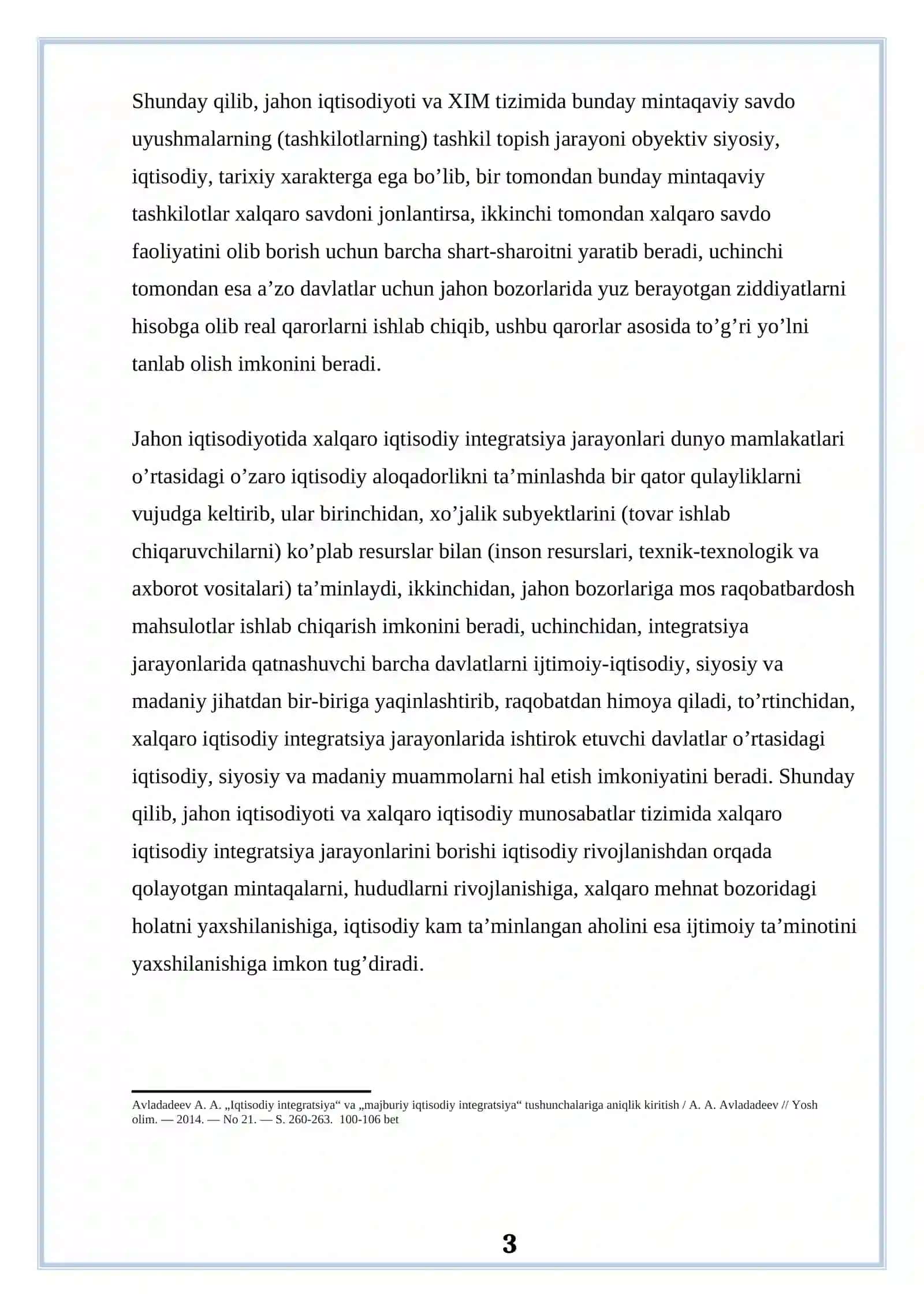 Xalqaro savdoning mazmuni va uning tuzilish xususiyatlari 3