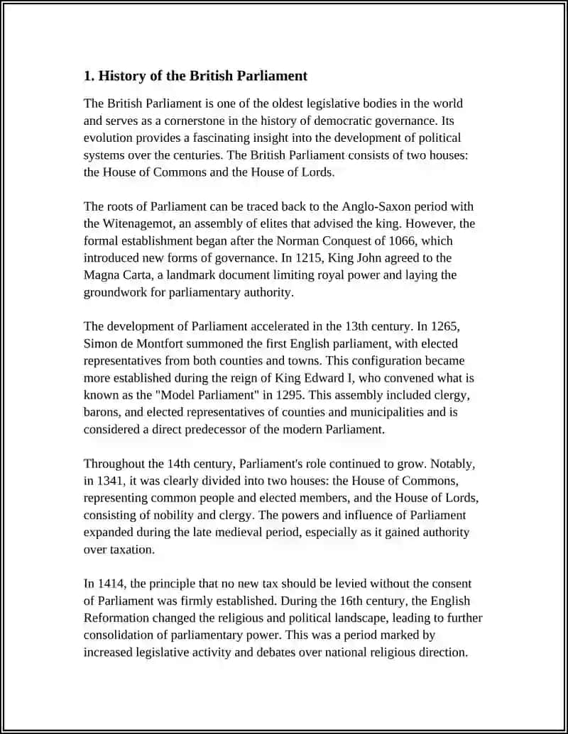 BRITISH PARLAMENT (MINISTRY OF HIGHER EDUCATION, SCIENCE AND INNOVATION OF THE REPUBLIC OF UZBEKISTAN) 3