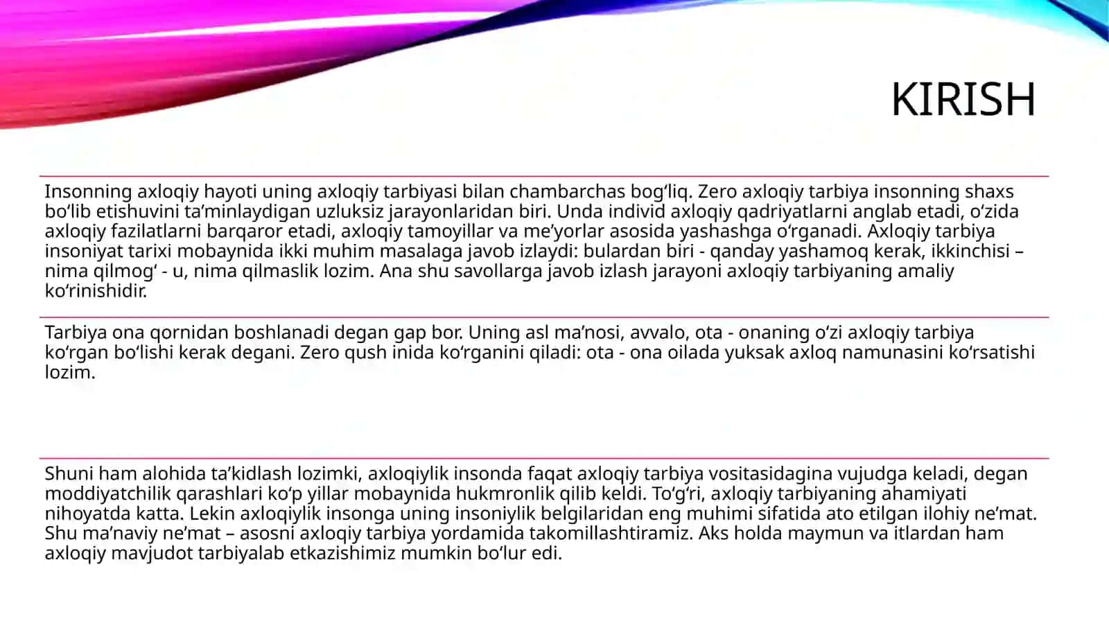 Insonparvarlik 3