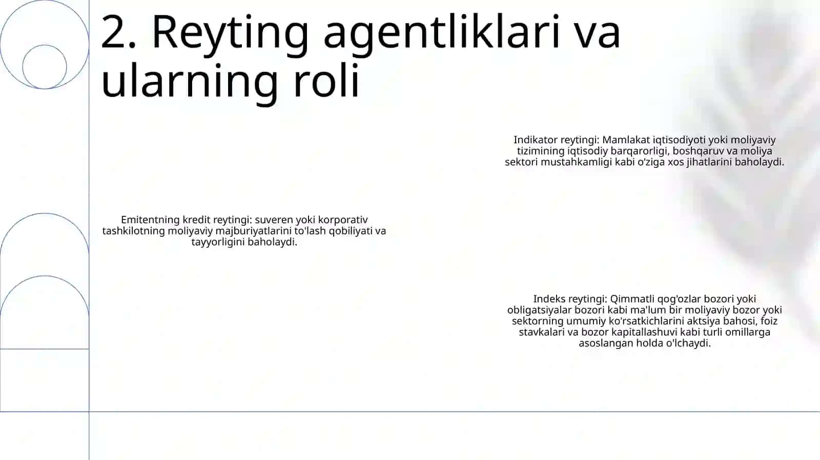 Qiimatli Qog'Ozlar Reytingi Va Indekslari 3