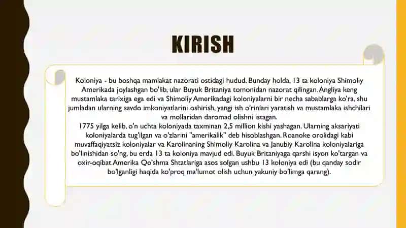 13 TA ASL KOLONIYALAR 3