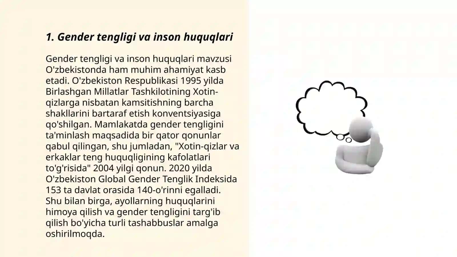 Gender tengligi va inson huquqlari 3
