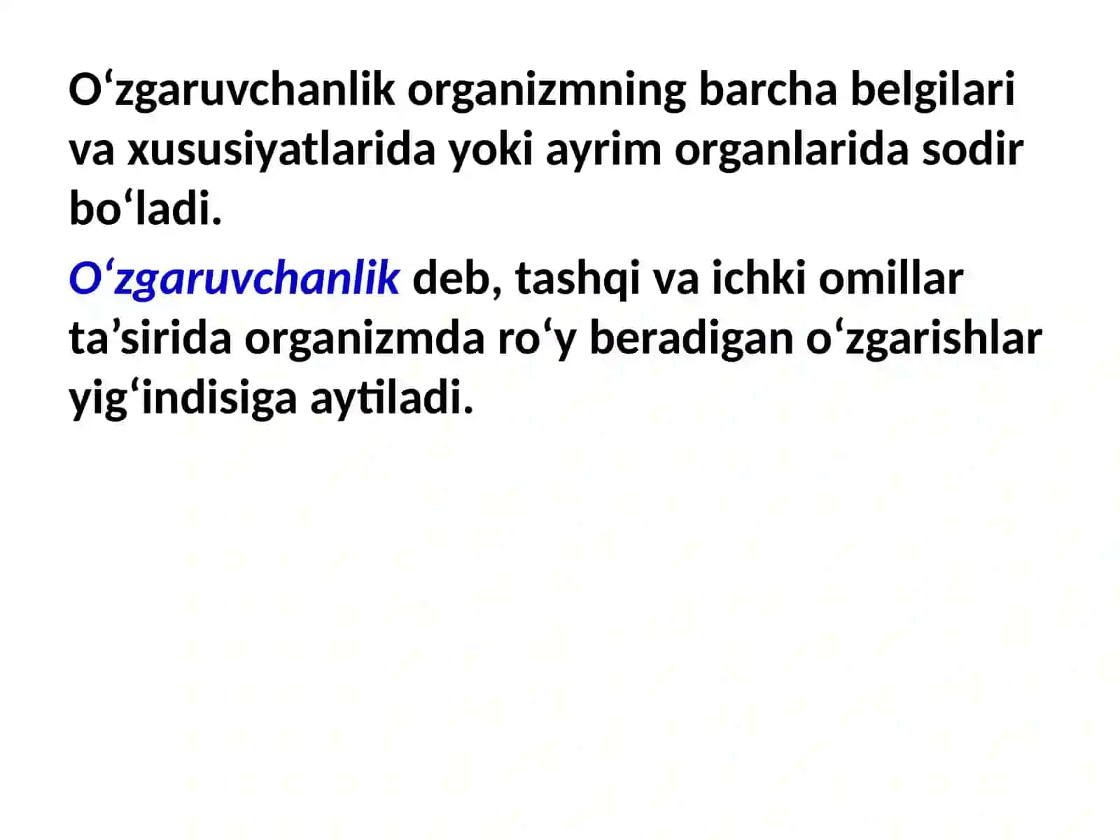 Irsiyat va o’zgaruvchanlik qonunlari 3