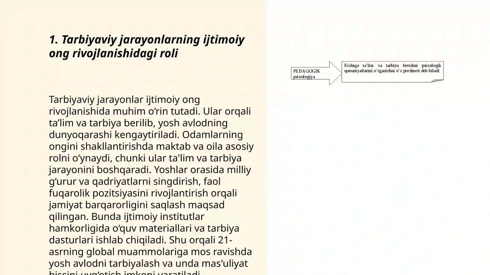 Tarbiyaviy jarayonlarning ijtimoiy ong rivojlanishidagi roli 3