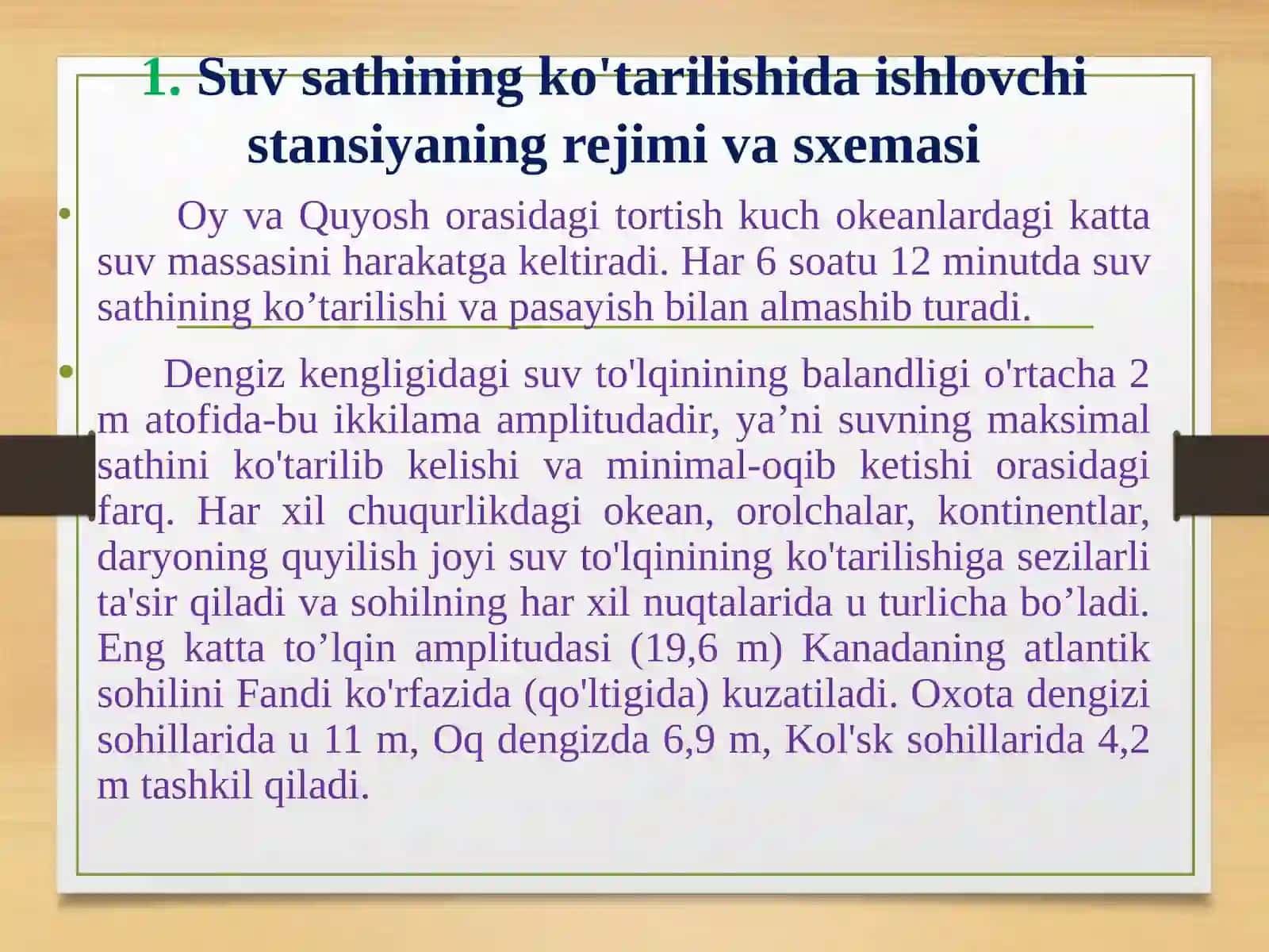 DENGIZ SUV SATHINING KO’TARILISHI VA PASAYISHIDA ISHLOVCHI ELEKTROSTANSIYALAR 3