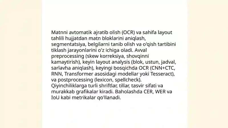 Matnli hujjatlarni qayta ishlash texnologiyalari 3
