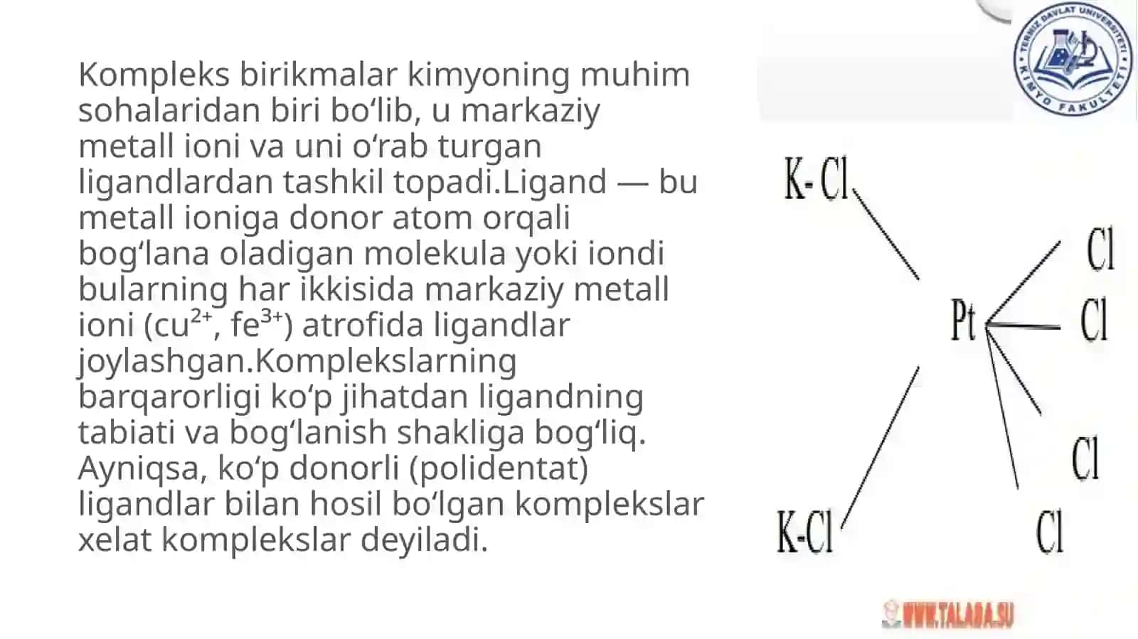 Xosiyatning analitik kimyoda organic reagentlar in qo’llanilishi fanidan tayyorlagan taqdimoti 3