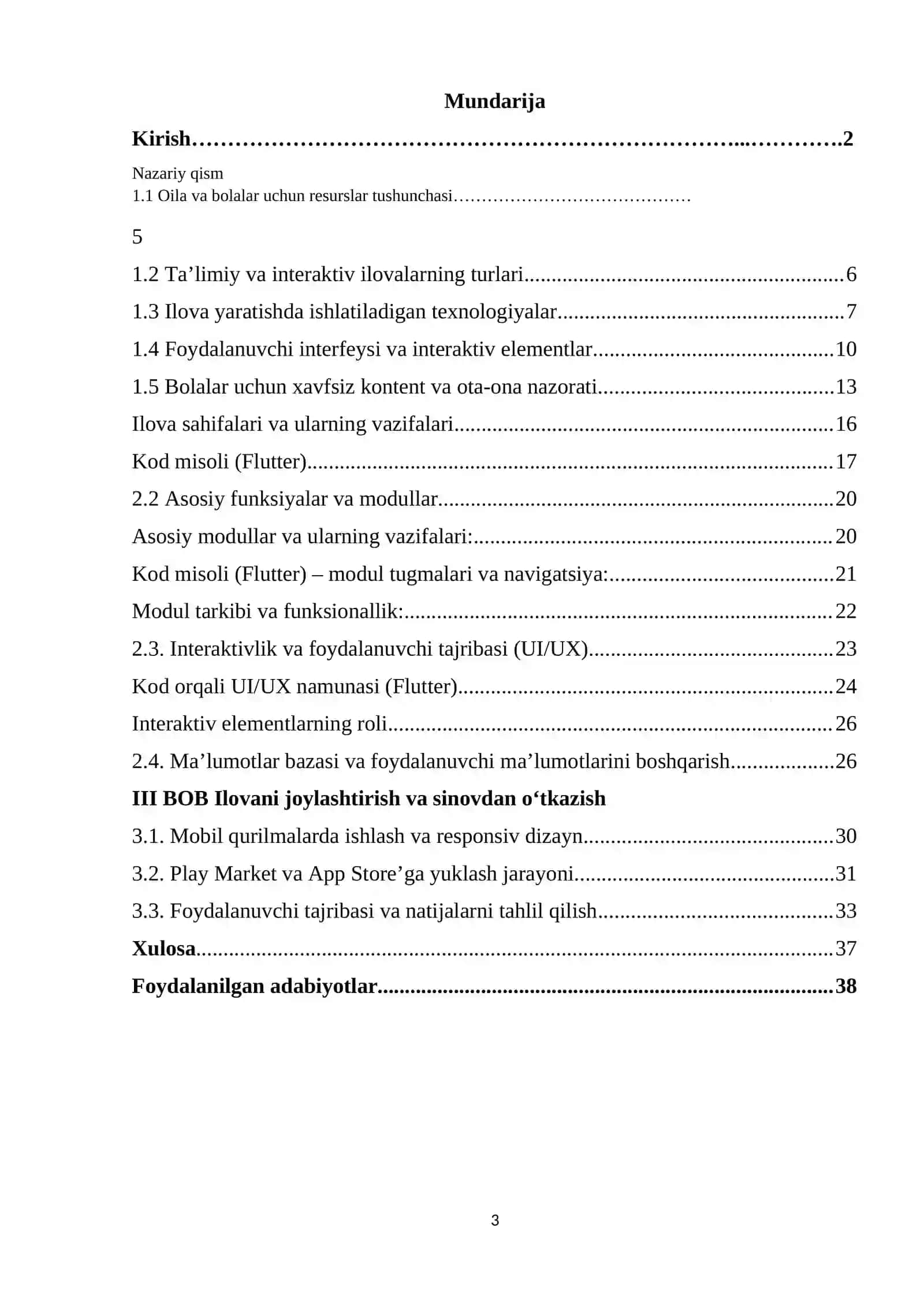 Oila va bolalar uchun resurslar ilovasi yaratish 3