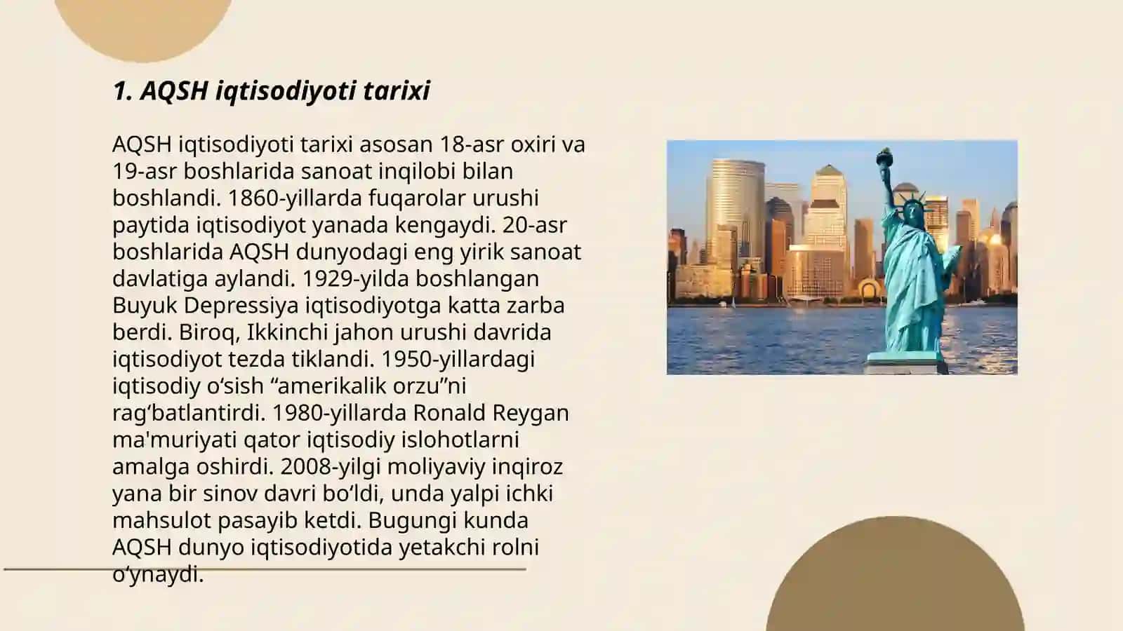 Aqsh iqtisodiyoti va sporti 3