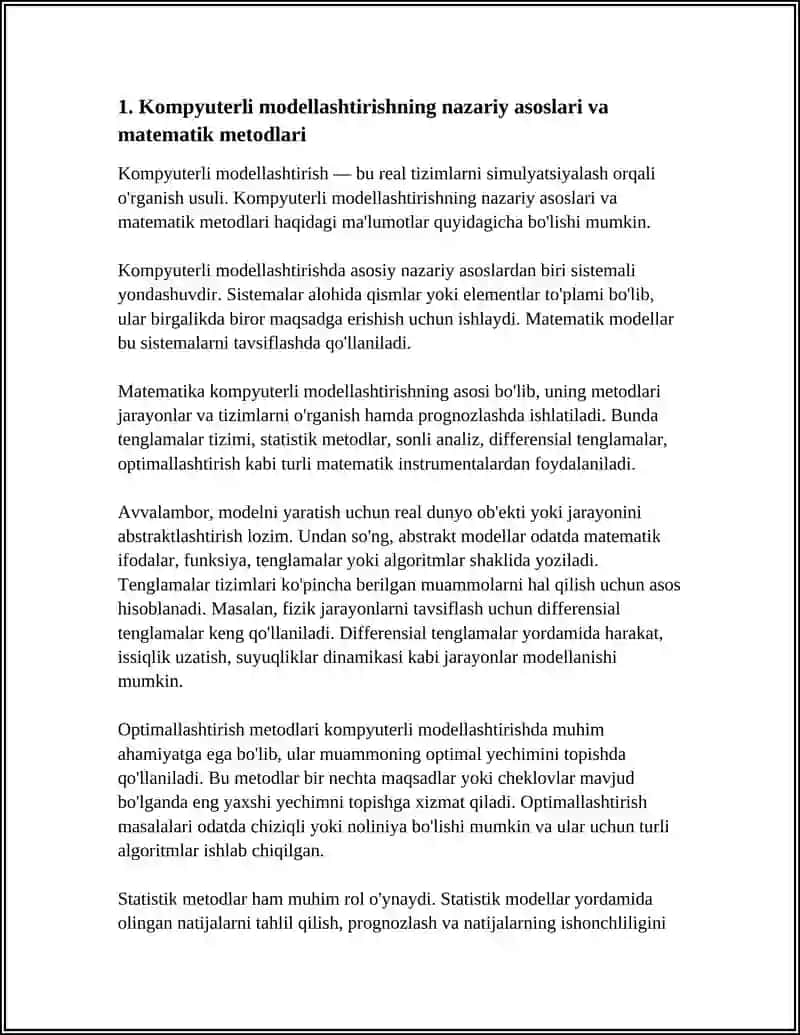 KOMPYUTERLI MODELLASHTIRISH VA UNING RIVOGLANISH TENDENSIYALARI 3