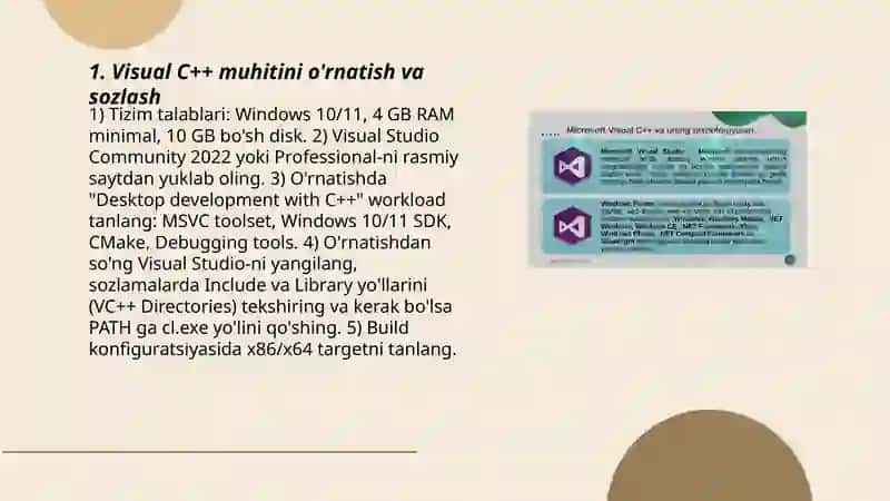 Visual C++ muhitida dasturlash 3