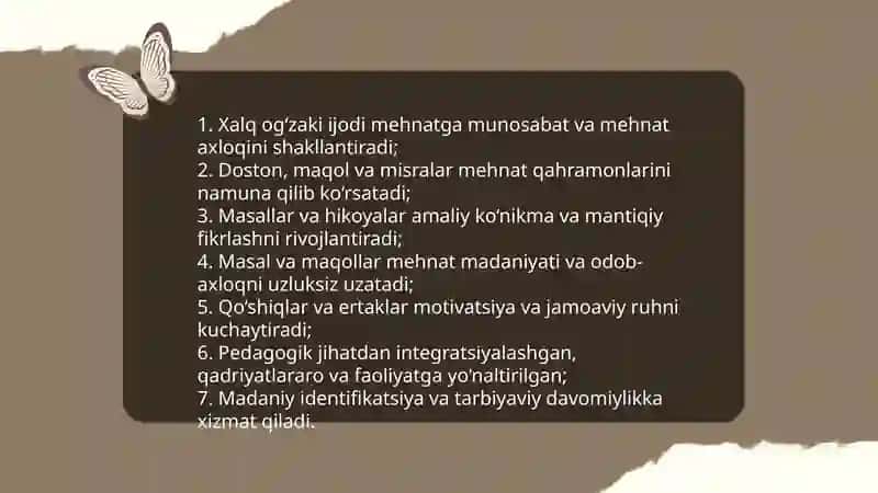 Mehnat tarbiyasida xalq og‘zaki ijodidan foydalanish 3