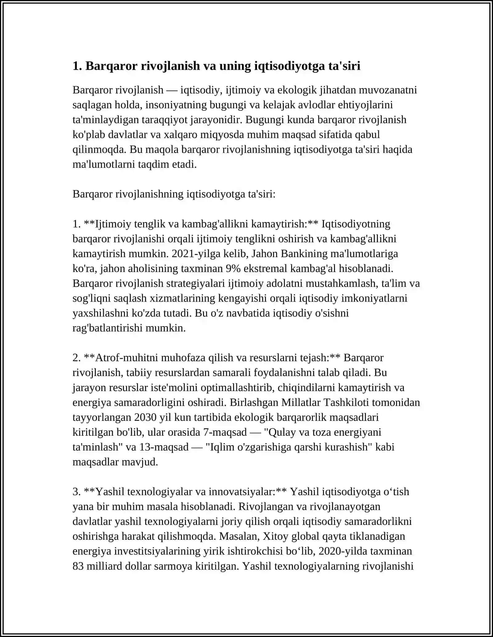 IQTISODIYOTNI EKOLOGIYALASHTIRISHNING SHART-SHAROITLARI 3