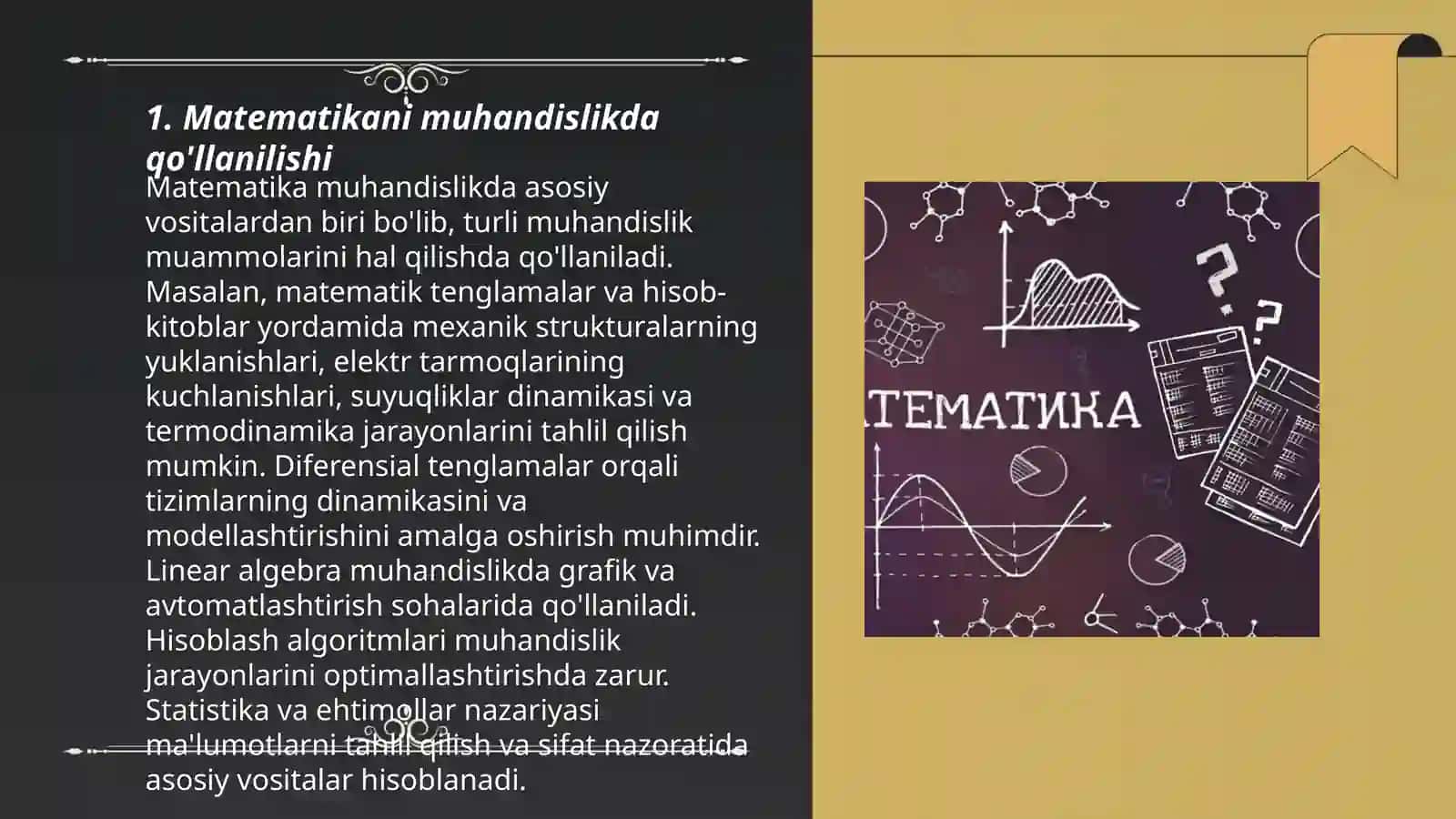 Matematikani kasblardagi oʻrni 3