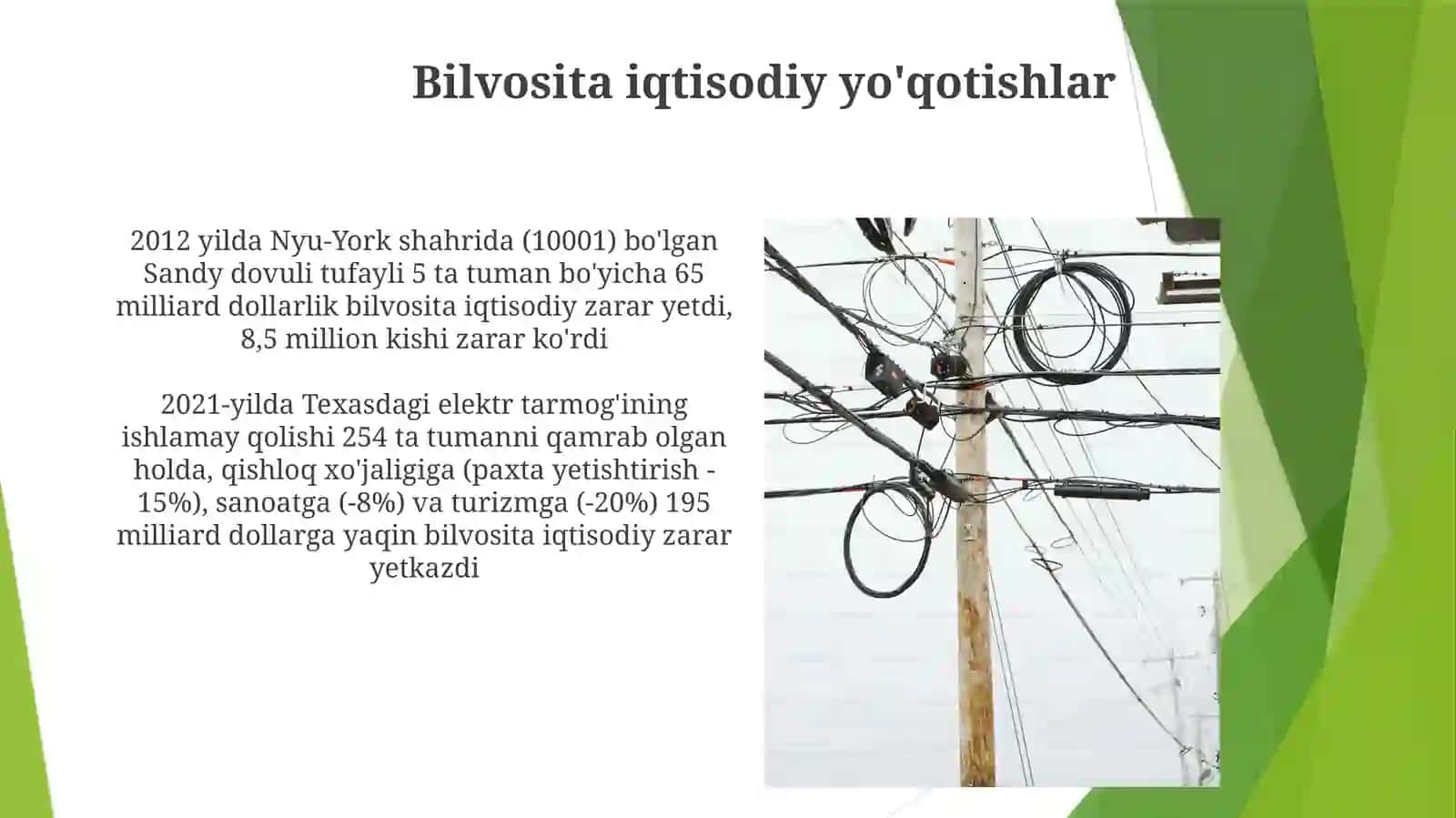 Iste'molchining elektr ta'minoti uzilishidan texnik-iqtisodiy zarar 3